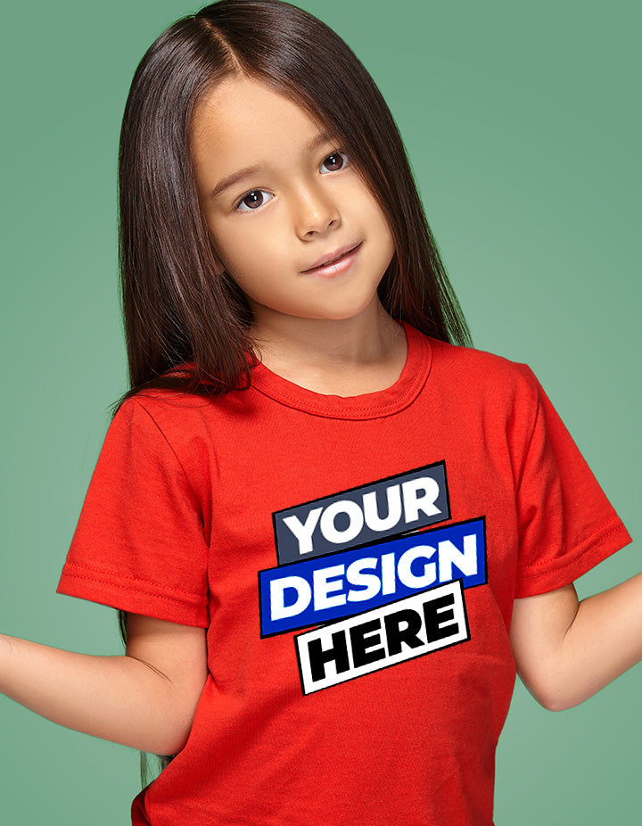 Kids Girls' Round-Neck T-Shirts